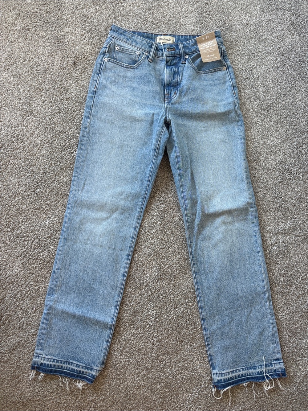 Madewell Women's Light Blue Straight-Leg Jeans